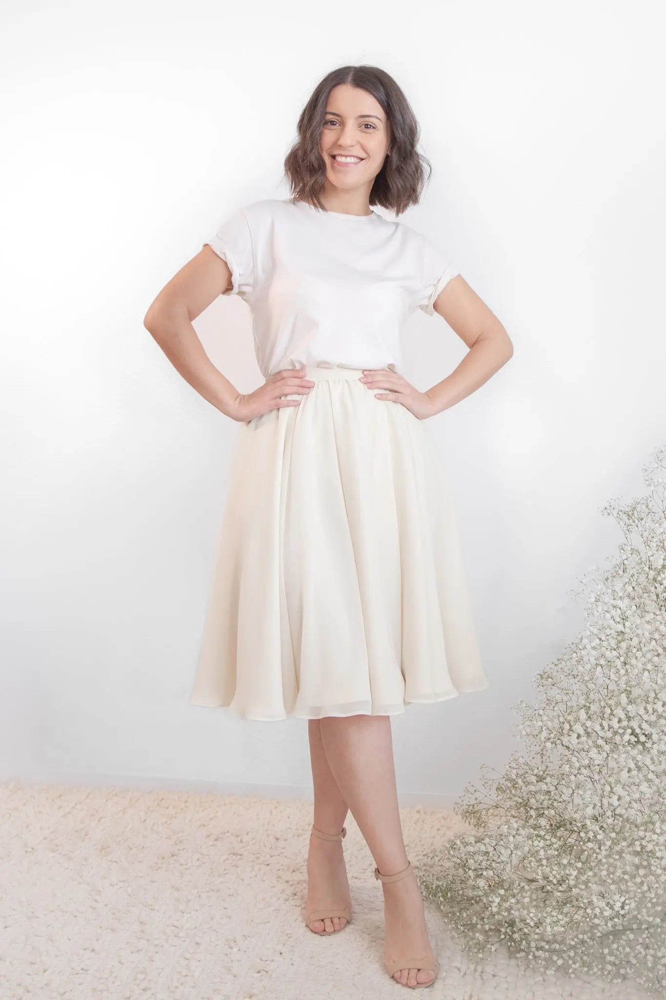 Chiffon Midi Skirt Birdie. Skirt birdie
