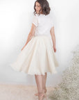 Chiffon Midi Skirt Birdie. Skirt birdie Cream-XL