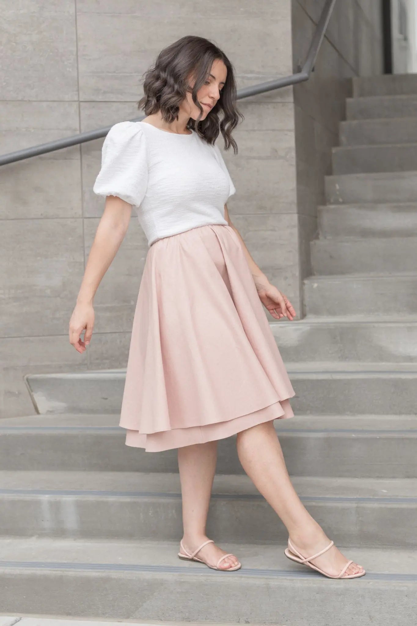 Linen Midi Skirt Birdie. Skirt birdie