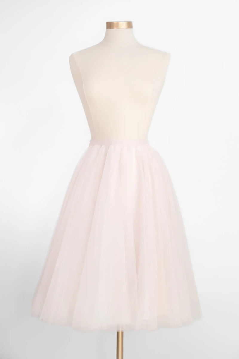 Tulle Midi Skirt | Birdie. | Blush